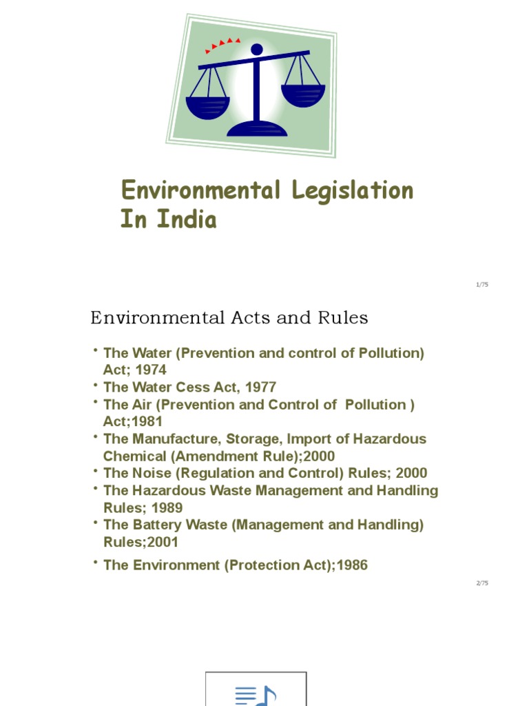 Overview of India's Environmental Laws | PDF | Noise | Air Pollution