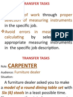 Through in The Specific Job. by Selecting The Appropriate Measuring Instruments in The Specific Job Description