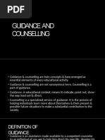 Guidance and Counselling