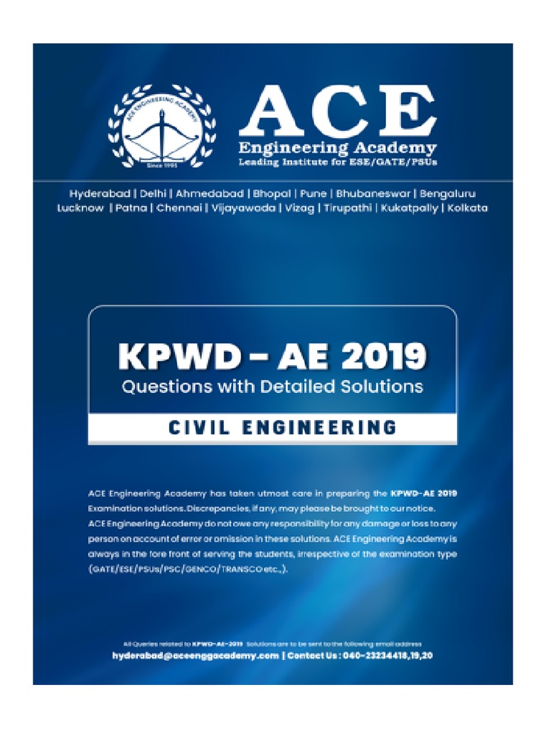 PWD AE Civil Engineering Exam Paper 2023 | PDF | Beam (Structure ...