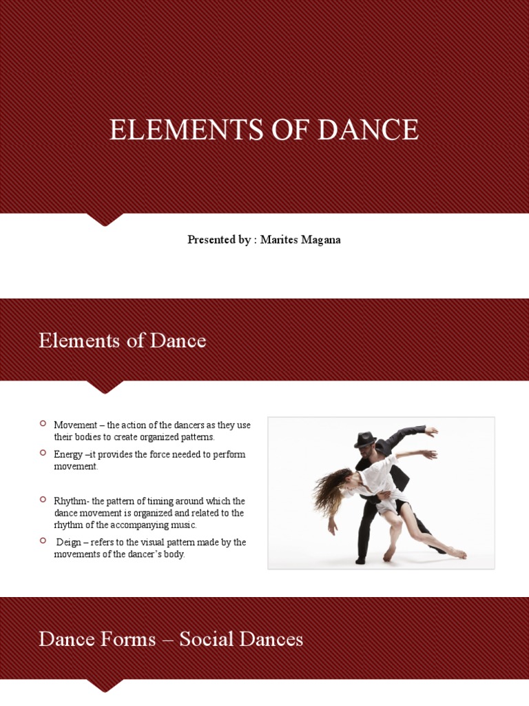 The Elements and Components of Dance PDF Ballet Dances
