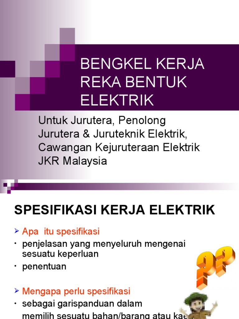 Specifications for Electrical Installation Works A Comprehensive Guide to JKR Malaysia