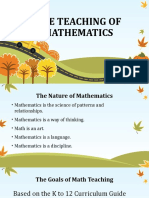 The Teaching of Mathematics