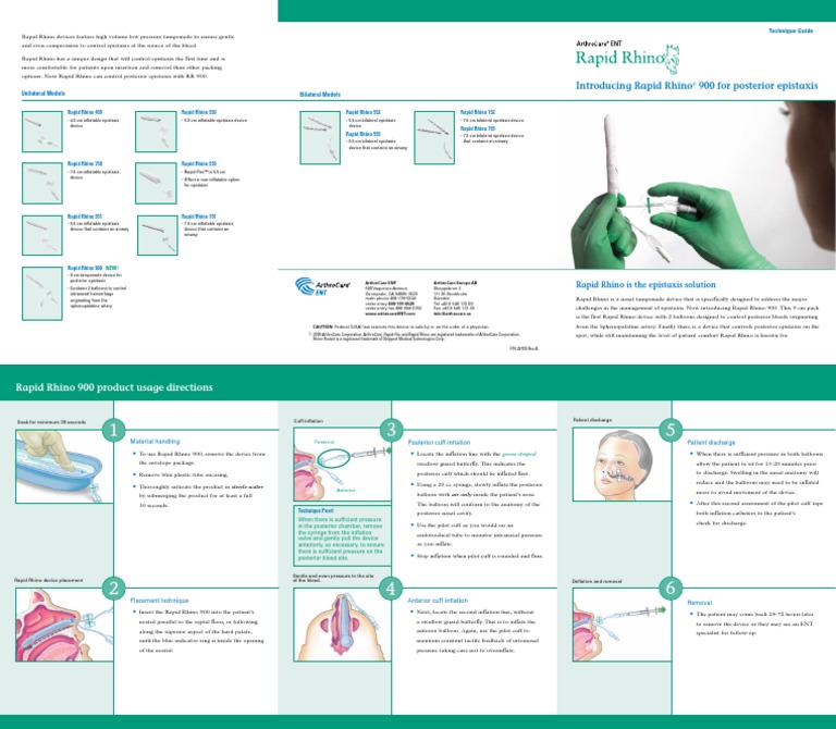 Rapid Rhino Instructions PDF Medicine Medical Specialties
