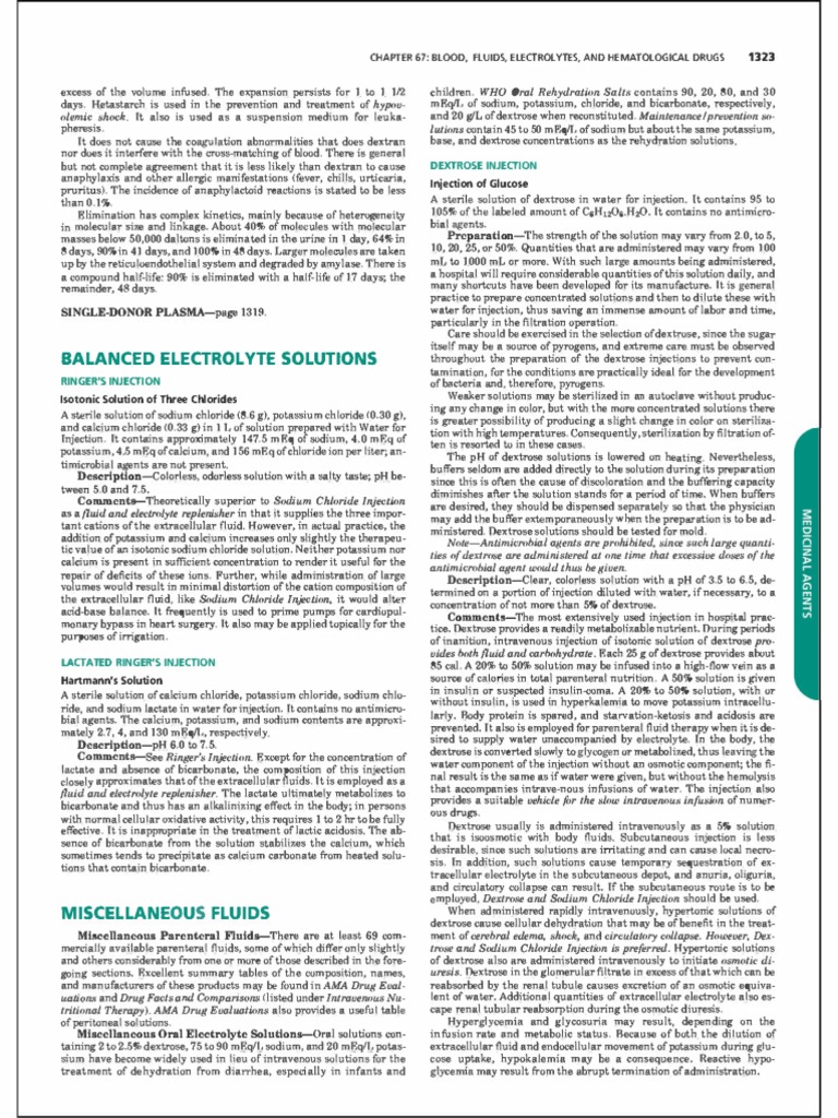 Balanced Electrolyte Solutions Page 1 PDF Chemical Substances