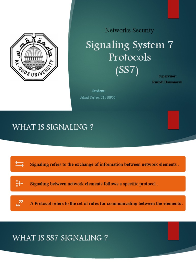 Signaling System 7 Protocols (SS7) : Networks Security | PDF | Computers