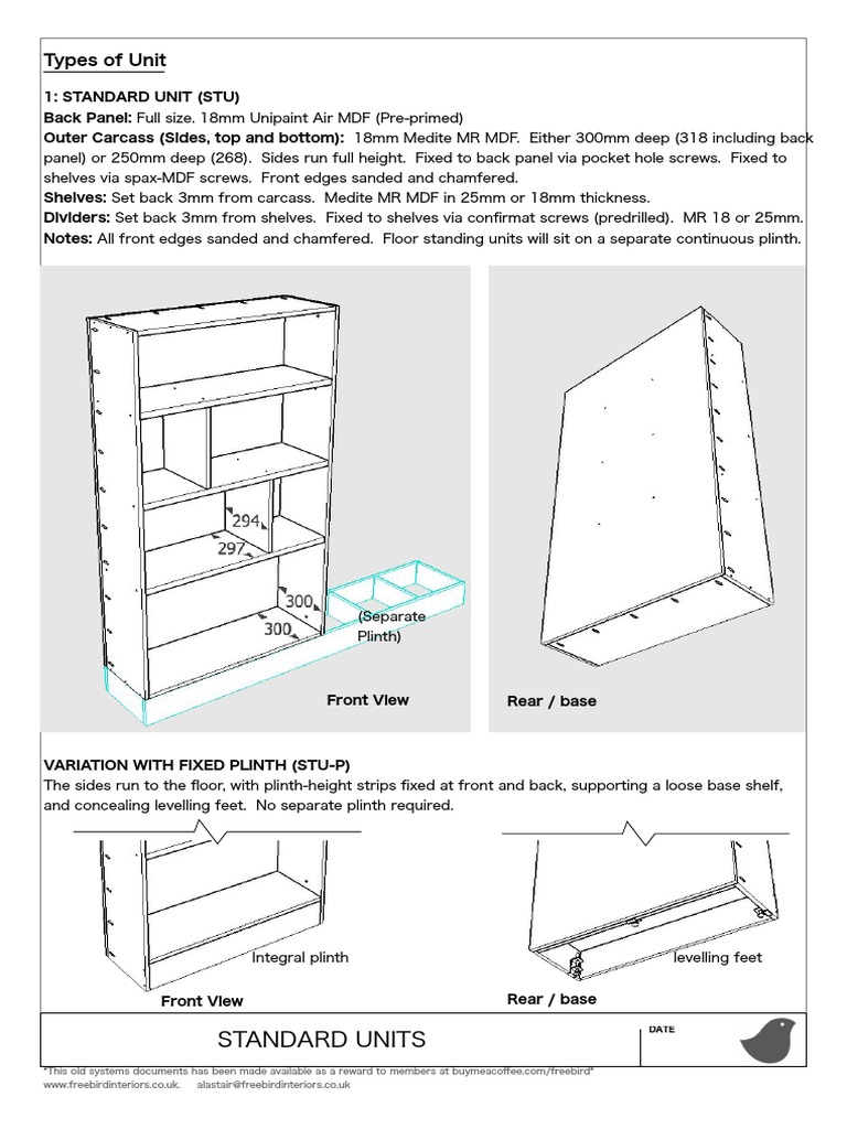 Standard Unit Specifications Guide | PDF | Components | Architectural ...