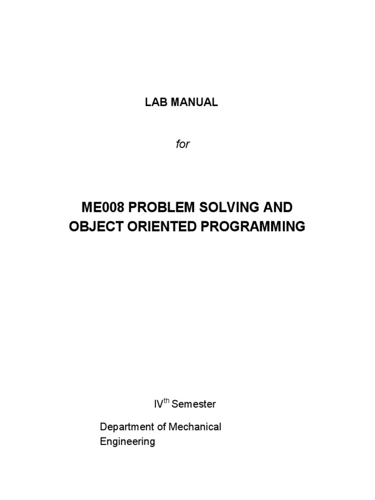 C & Matlab Lab Manual Format PDF PDF Matlab Computer Programming