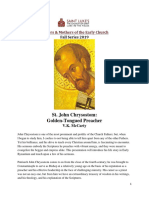 St. John Chrysostom: Golden-Tongued Preacher: Fathers & Mothers of The Early Church