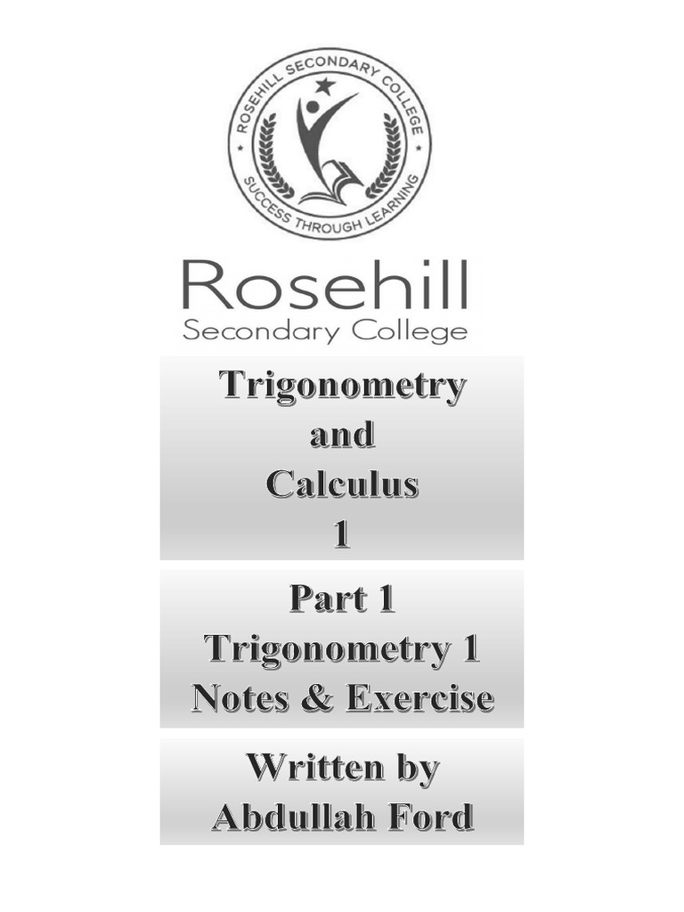 01 Trigonometry 1 Course Notes & Exercise Bookelt | PDF | Trigonometric ...