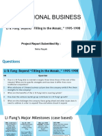 International Business: Li & Fung: Beyond "Filling in The Mosaic," 1995-1998