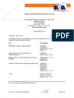 Calibration Laboratories For All of The Tests Listed