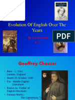 Evolution Of English Over The Years