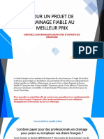 Projet de Drainage Fiable Au Meilleur Prix (Comparaison)