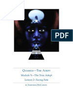 Quareia-The Adept: Module X-The True Adept Lesson 2: Facing Fate