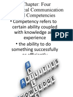Competency Refers To Certain Ability Coupled With Knowledge and Experience - The Ability To Do Something Successfully or Efficiently
