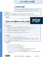 Article Partitif Lecon PDF