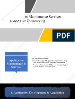 Methodology For Outsourcing of Maintenance Support