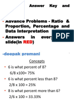 Day One and Two - Numerical Session - DI Percentage Misc Problems PDF