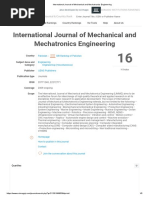 International Journal of Mechanical and Mechatronics Engineering PDF