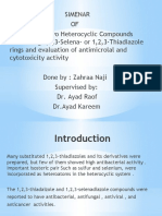 Hetrocyclic Chemistry Seminar (Zahraa)