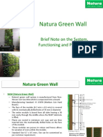 Natura Green Wall: Brief Note On The System, Functioning and Peripheries
