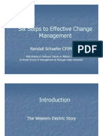 Six Step to Change Management