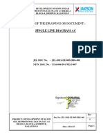 Title of The Drawing or Document:-: Single Line Diagram Ac