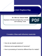 Materials Engineering: Dr. Rizwan Ahmed Malik