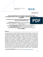 Nuevas Herramientas de Comunicación Digitales Entre Profesionales de La Salud y Pacientes.