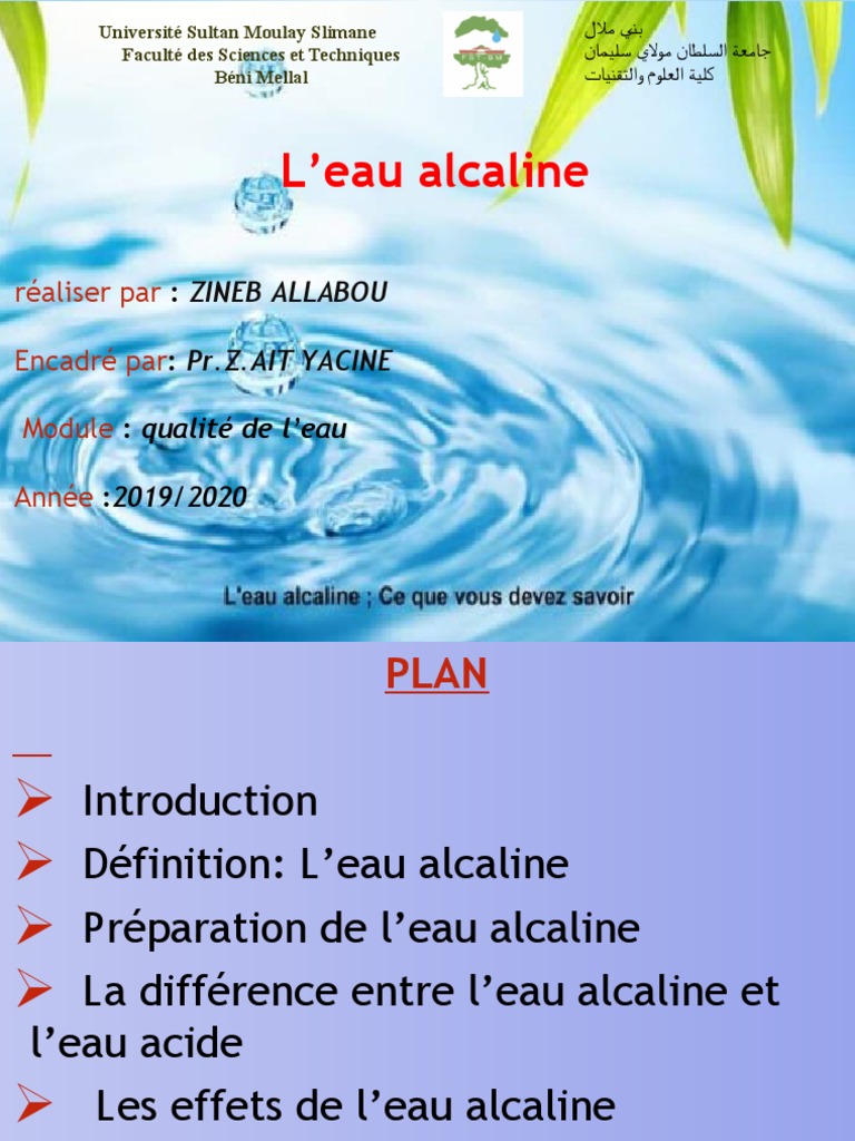 L'Eau Alcaline, PDF, Acide