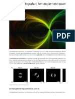 Abbiamo Fotografato L'entanglement Quantistico - Galileo