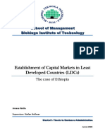 Establishing Capital Market in Ethiopia PDF