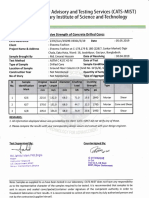 Compressive Strength of Concrete Drilled Cores