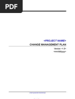 CDC UP Change Management Plan Template