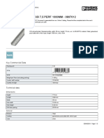 DIN Rail Perforated - NS 35/ 7,5 PERF 1000MM - 0807012: Key Commercial Data