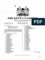 Kenya Gazette Vol. 100 31-5-20 Special Issue (National Honors)