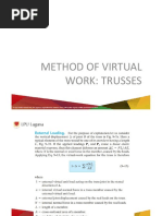 Vitrual Work Method Trusses