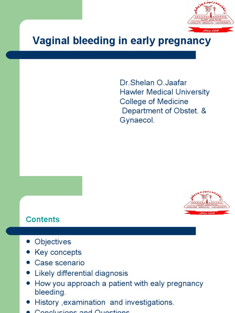 Vaginal Bleeding in Early Pregnancy | Download Free PDF | Miscarriage ...