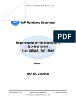 IAF MD 21_2018 Requirements for the migration to ISO 45001_2018 from OHSAS 18001_2007.pdf