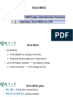 DAC0832 Pins and Internal Structure Interface DAC0832 To CPU