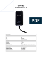 Rastreador veicular GT02D