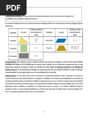Repaso Volumen 1 Secundaria Triangulo Volumen