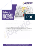 Module 6 INNOVATION ISSUES AND CHALLENGES