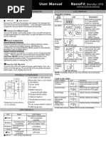 Installation & Operation LCD Display: Standby UPS