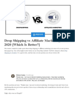 Drop Shipping Vs Affiliate Marketing