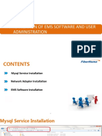 Familarization of Ems Software and User Administration