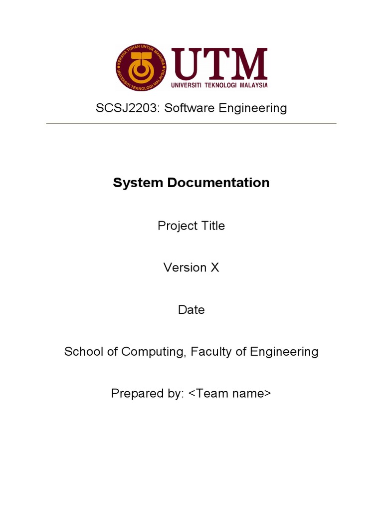 System Documentation for SCSJ2203 | PDF | Use Case | System