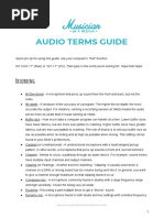 Audio Terms Guide: Recording