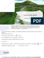 Taller de Ejercicios Resueltos Canal Abierto PDF